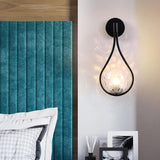 Modern Glass Globe Teardrop Wall Light | LED 1-Light