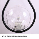 Modern Glass Globe Teardrop Wall Light | LED 1-Light