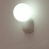 Modern Glass Globe Wall Light | 1-Light