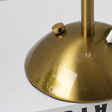 Scandinavian Brass Pleated Fabric Cone Table Light | 1-Light