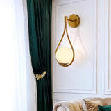 Modern Glass Globe Teardrop Wall Light | LED 1-Light