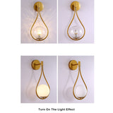 Modern Glass Globe Teardrop Wall Light | LED 1-Light