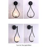 Modern Glass Globe Teardrop Wall Light | LED 1-Light
