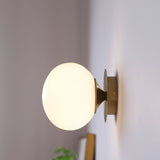 Modern Minimalist Glass Globe Wall Light | 1-Light
