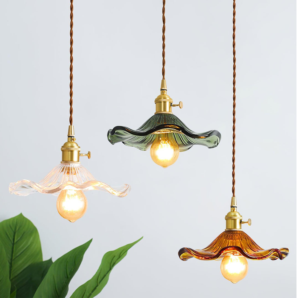 Modern Grass Flower Pendant Light 1-Light Lasson Living
