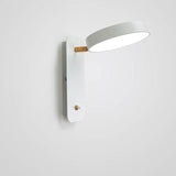 Nordic Round LED Reading Wall Light with Switch | 1-Light
