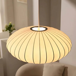 Japanese Fabric Round Pendant 1-Light Lasson Living