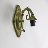 Vintage Tiffany Stained Glass Flower Wall Light | 1-Light