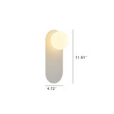 Nordic Minimalist Glass Globe Wall Sconce Light 1-light