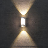 Nordic Minimalist Acrylic Rectangular Outdoor Wall Light LED Up-Down