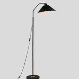 Minimalist Pleated Fabric Shade LED Floor Lamp | 1-Light Standing