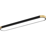 Modern Minimalist Rectangular LED Ceiling Light | 1-Light Flush Mount