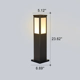 Modern Square LED Solar Outdoor Path 1-Light