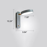 Nordic Round LED Reading Wall Light with Switch | 1-Light