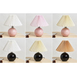Nordic Ceramic Pleated Table Light | 1-Light