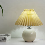 Nordic Ceramic Pleated Table Light | 1-Light