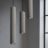 Industrial Cement Cylindrical Pendant 1-Light
