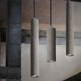 Industrial Cement Cylindrical Pendant 1-Light