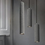 Industrial Cement Cylindrical Pendant 1-Light