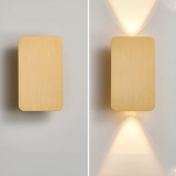 Minimalist Glass Wall Sconce LED 2-Lights