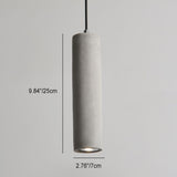 Industrial Cement Cylindrical Pendant 1-Light