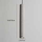 Industrial Cement Cylindrical Pendant 1-Light