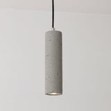 Industrial Cement Cylindrical Pendant 1-Light