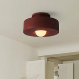 Nordic Artistic Round Resin LED Ceiling Light 1-Light