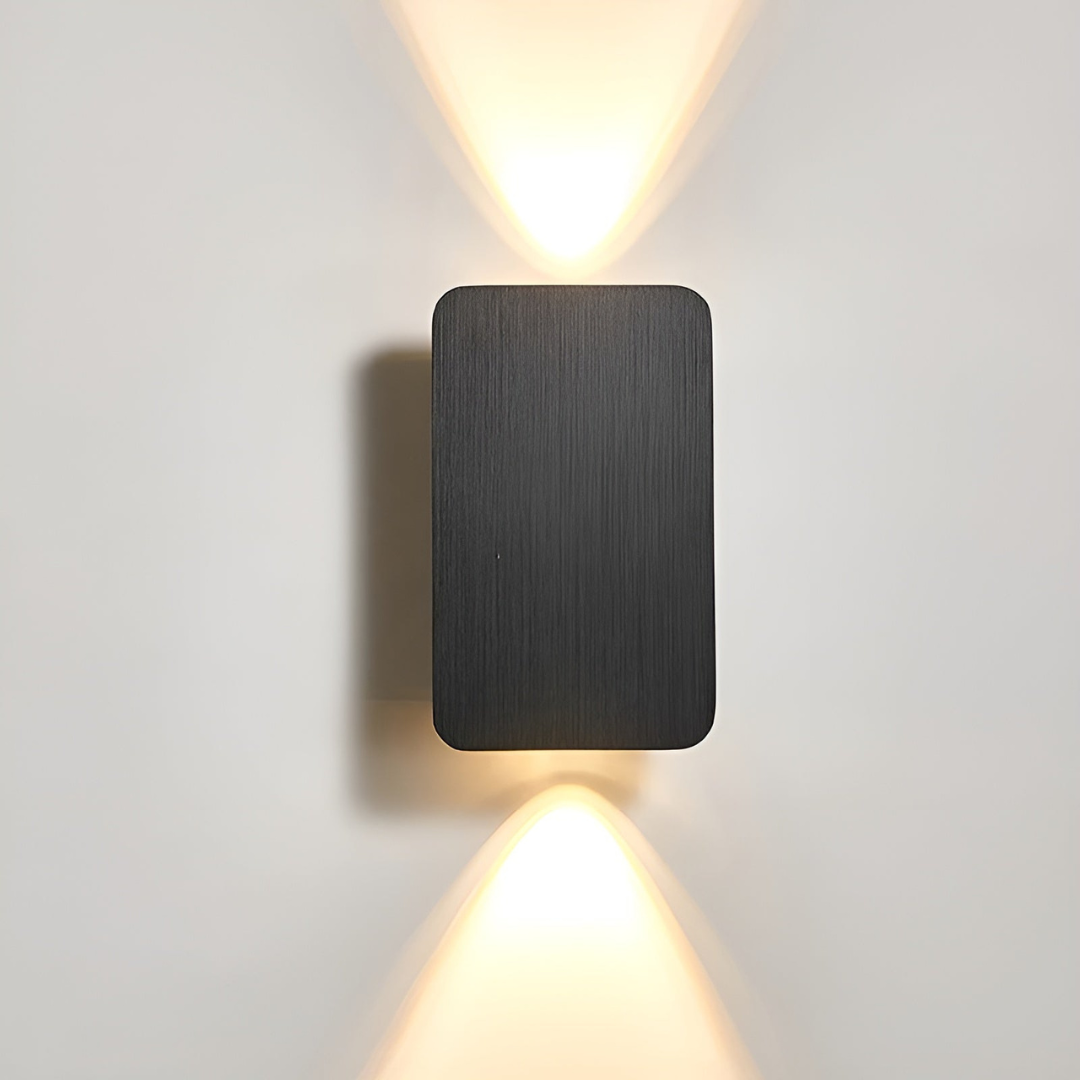 Minimalist Glass Wall Sconce LED 2-Lights