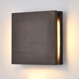 Japanese Wooden Square LED Wall Light | 1-Light
