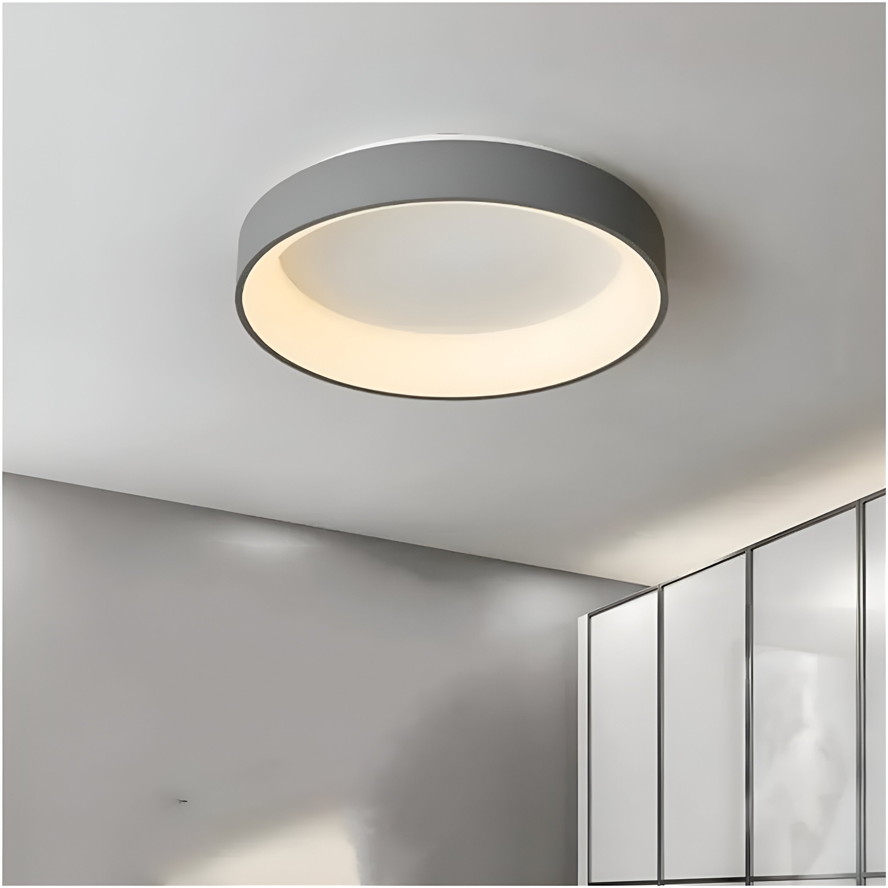 Nordic Modern Round Led Ceiling Light 1-Light