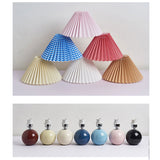 Nordic Ceramic Pleated Table Light | 1-Light