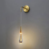 Modern Glass Raindrop LED Wall Sconce 1-Light