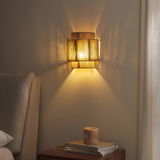 Vintage Bohemian Hand-Woven Rope Wall Sconce LED 1-Light