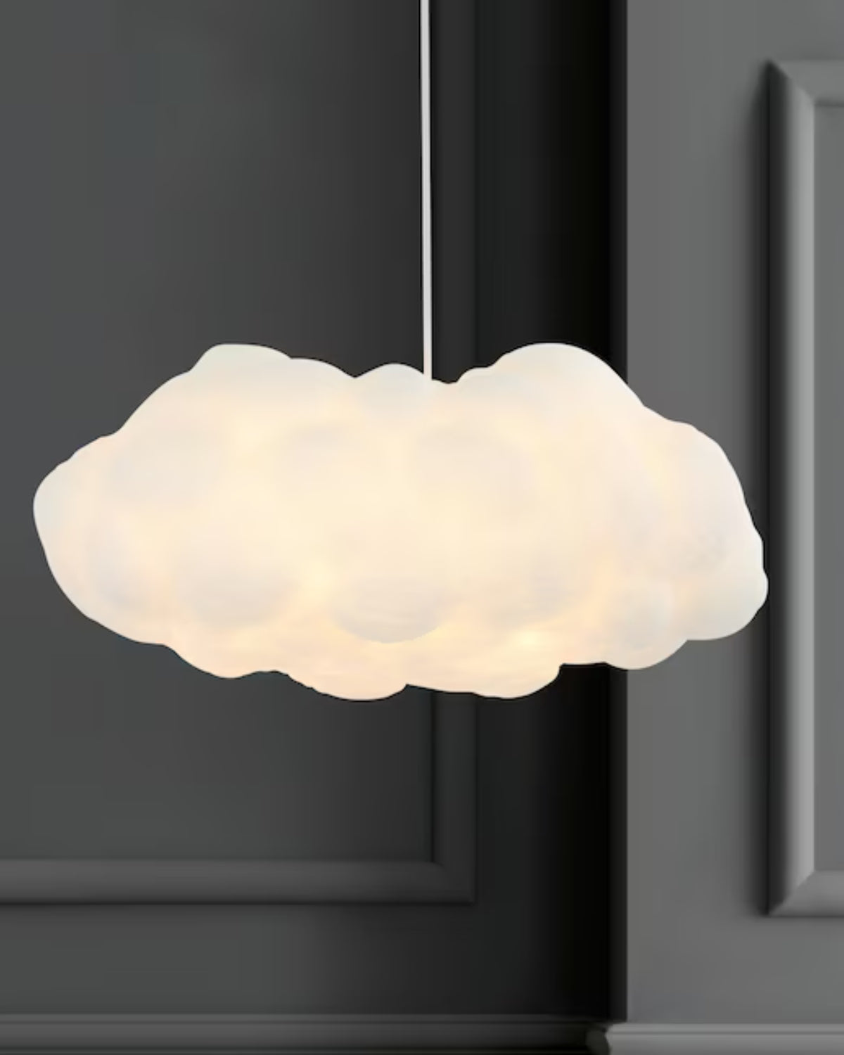Modern Fibre Cloud Pendant Light 1-Light Lasson Living