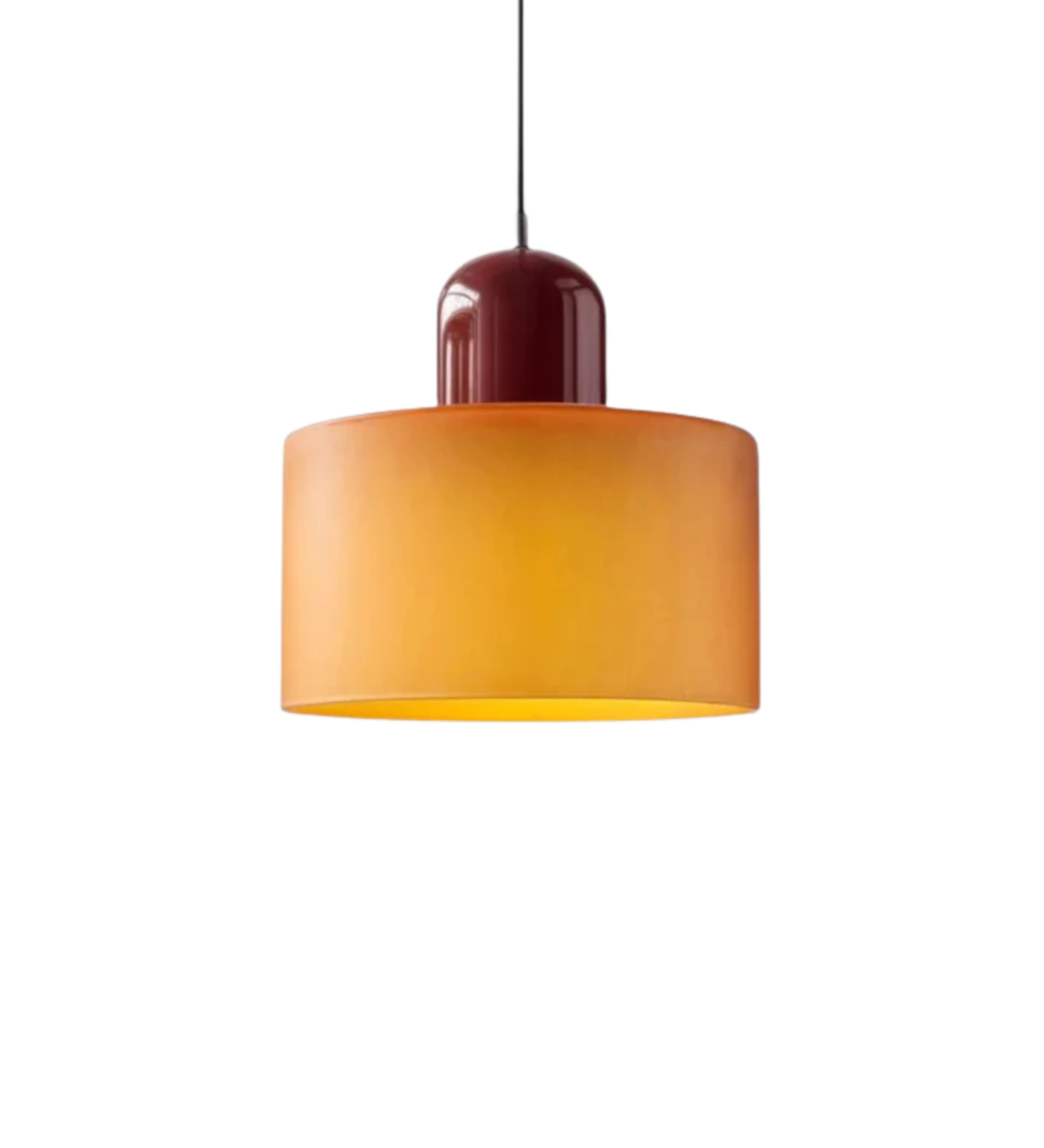 Modern Glass Cylinder Pendant 1-Light Lasson Living