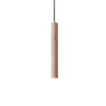 Minimalist Travertine Cylinder Pendant Light 1-Light Lasson Living