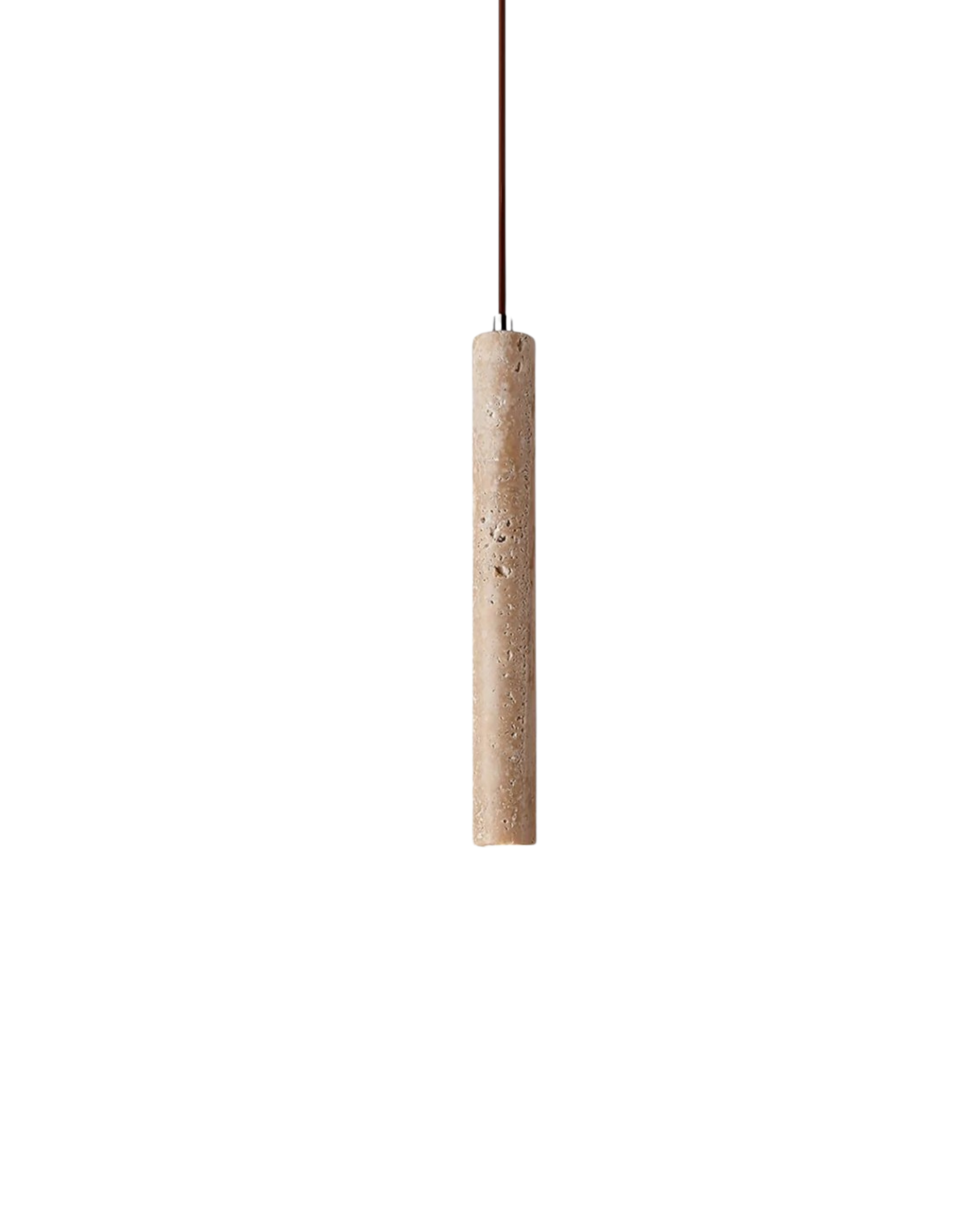 Minimalist Travertine Cylinder Pendant Light 1-Light Lasson Living