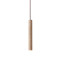 Minimalist Travertine Cylinder Pendant Light 1-Light Lasson Living