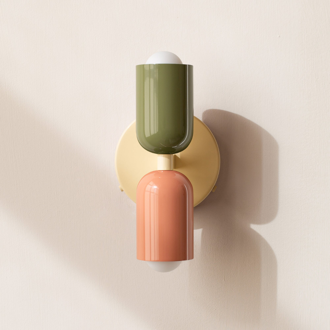 Modern Minimalist Cylinder Wall Sconce LED 2-Light