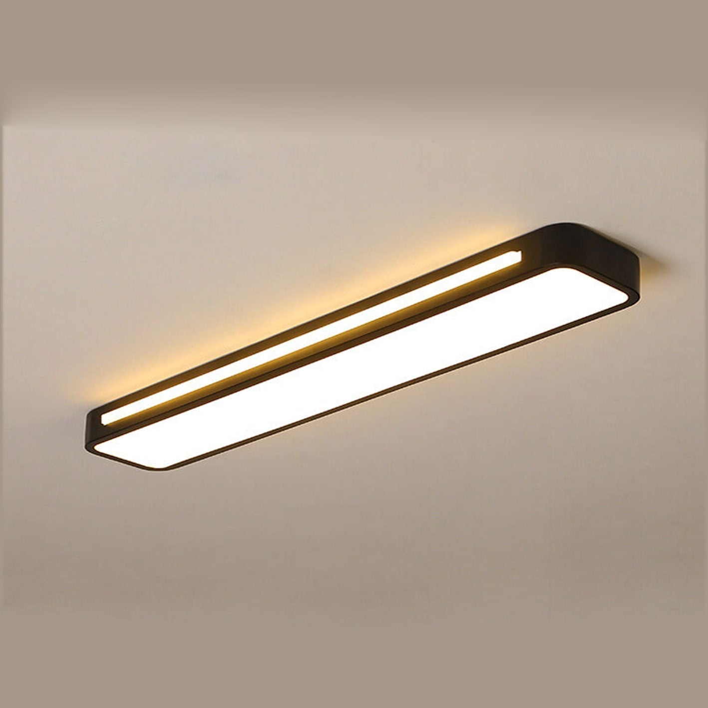 Nordic Minimalist Linear LED Flush Mount Ceiling Light