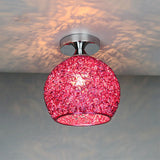 Modern Textured Dome Semi-Flush Ceiling Light | LED 1-Light