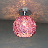 Modern Textured Dome Semi-Flush Ceiling Light | LED 1-Light