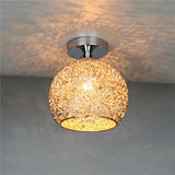 Modern Textured Dome Semi-Flush Ceiling Light | LED 1-Light