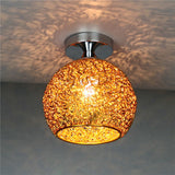Modern Textured Dome Semi-Flush Ceiling Light | LED 1-Light