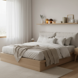 Modern Wood Mushroom LED Table Lamp 1-Light