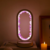 Modern Crystal Oval LED Table Lamp 1-Light