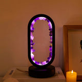 Modern Crystal Oval LED Table Lamp 1-Light