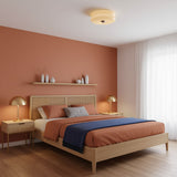 Art Deco Vintage Round Glass Ceiling Light 1-Light