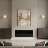 Art Deco Rippled Globe Glass Wall Sconce 1-Light